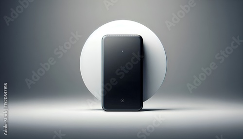 Minimalist product display on a plain background to accentuate the shape, color, and design of a single tech gadget.
