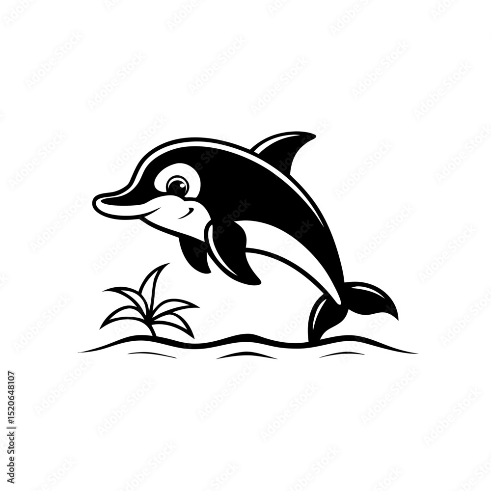 Fototapeta premium dolphin vector illustration