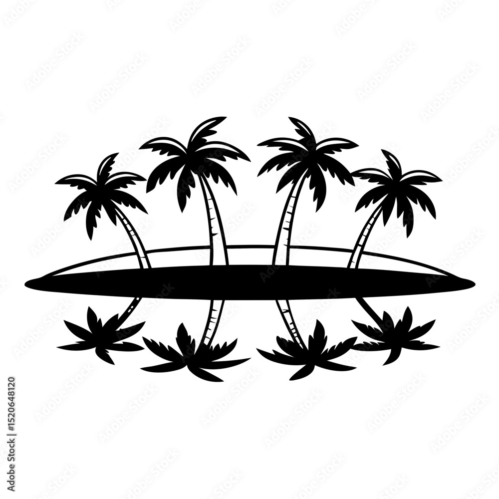 Obraz premium palm tree silhouette