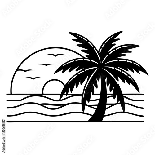 palm tree silhouette