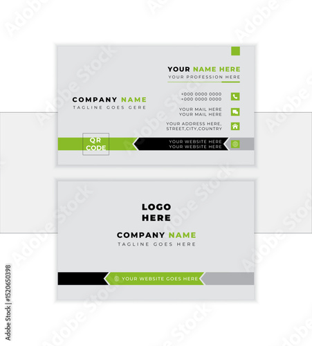 Modern business card design template
