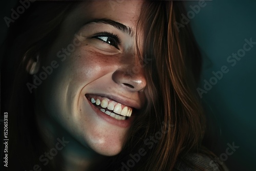 Smiling for no reason at all