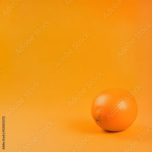Orange fruit on orange background