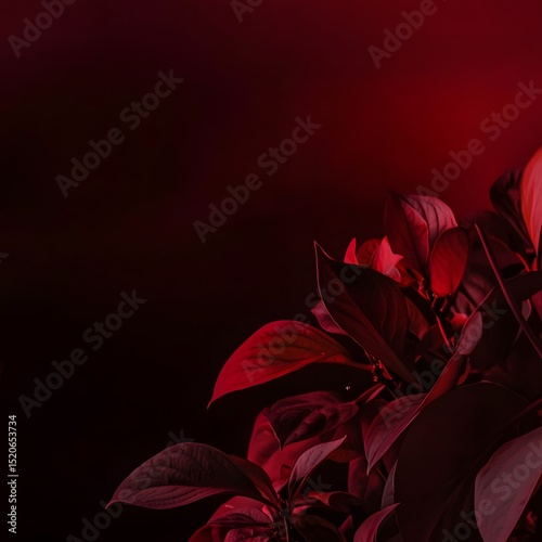 red rose on black background