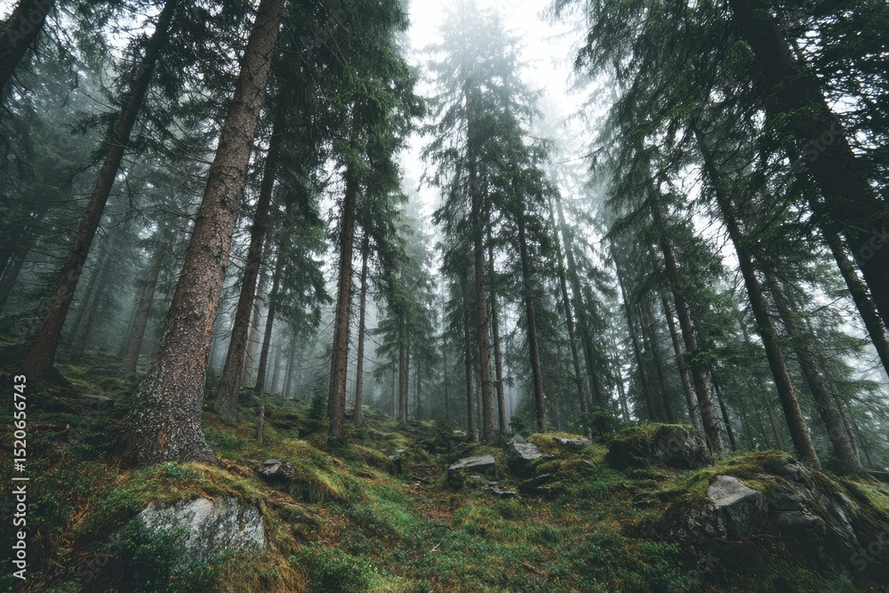 Obraz premium Write a poem about the harmony of forest sounds