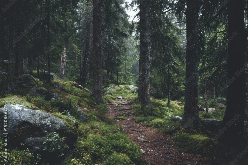 Obraz premium Write a poem about the interconnectedness of forest life