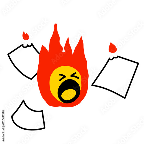 Character stressing out over a work deadline 