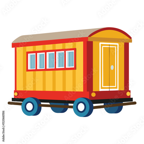 Boxer transport isolated on white background