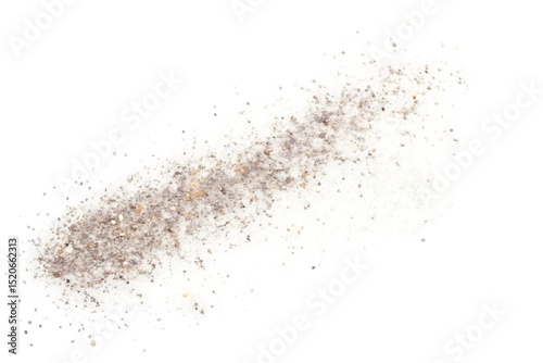Isolated White Mold Growth with Dark Spores on a Black Background for Scientific or Medical Research Purposes