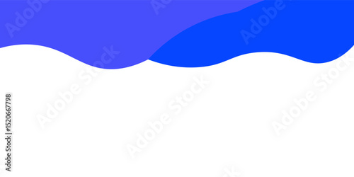 Separator, header, modern wave divider shape vector illustration