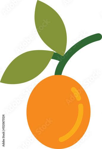 sea buckthorn berry  vector icon on white 
