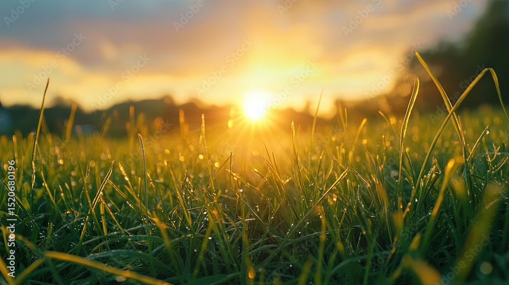 Fototapeta premium Golden Hour Dew