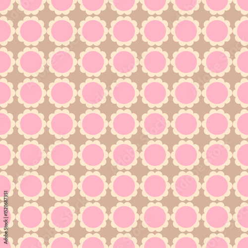 Charming Seamless Vector Pattern of Cute Daisies on Soft Pastel Background – Perfect for Scrapbooking and Fabric