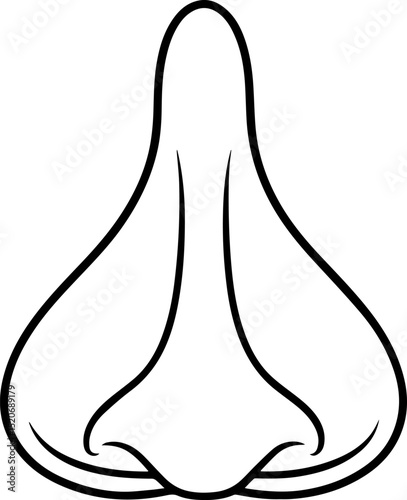 Nose Strip Outline Vector Illustration, Line Art
