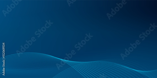 line blue abstract with gradient vector illustration