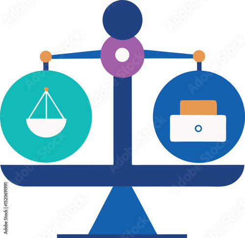 Flat Vector Of Life Balance Through Smart Time Use