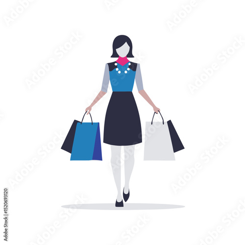 a woman in a trendy outfit carrying a designer shopping bag