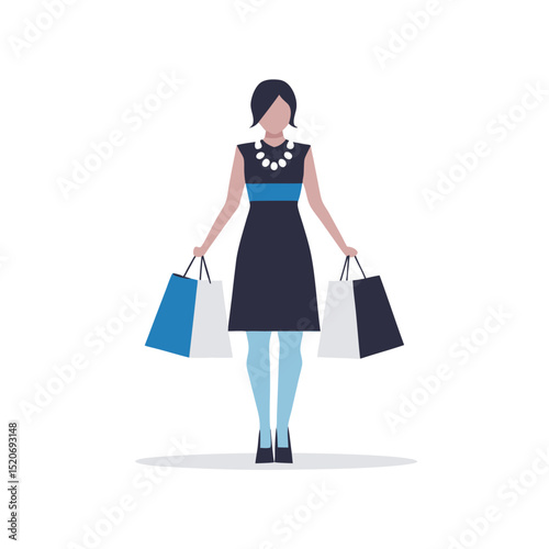 a woman in a trendy outfit carrying a designer shopping bag