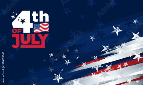 USA 4th of July banner border corner isolated on white background with Happy 4th of July text, logo, 
patriotic grunge distressed american flag background