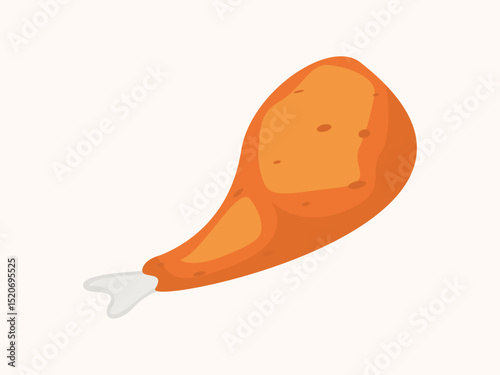 Drumstick chicken vector design illustration