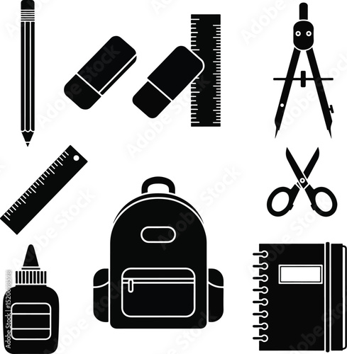 education icon symbol vector template collection