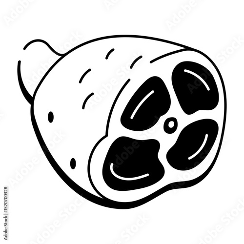 A drawing style icon of meat
