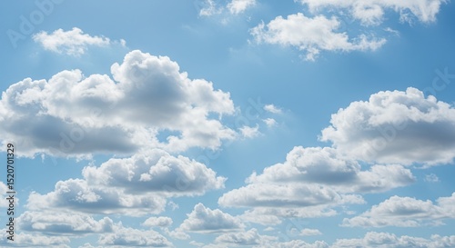Clouds Floating in a Blue Sky Daytime Landscape