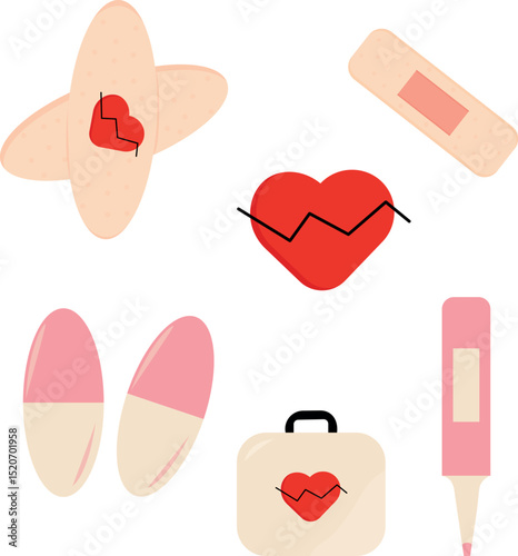 vector set of medical icons