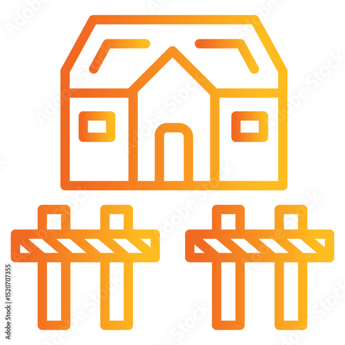 Zoning gradient color icon