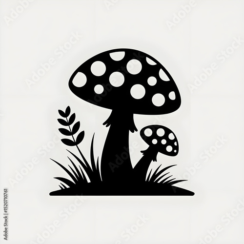 vector illustration of mushrooms