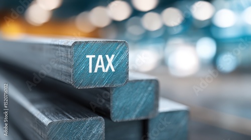 The increase in steel prices is a result of rising taxes, impacting international trade and industrial factories worldwide.