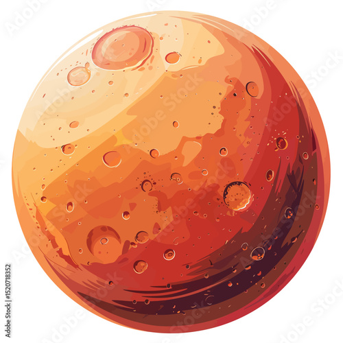 Mars planet vector 