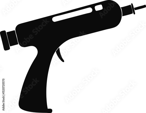 Dental Drill Silhouette Vector Illustration 