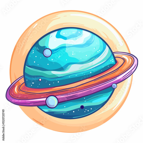 Vector planet mercury 