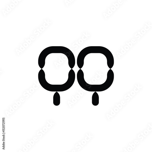 QQ monogram logo design letter text name symbol monochrome logotype alphabet character simple logo