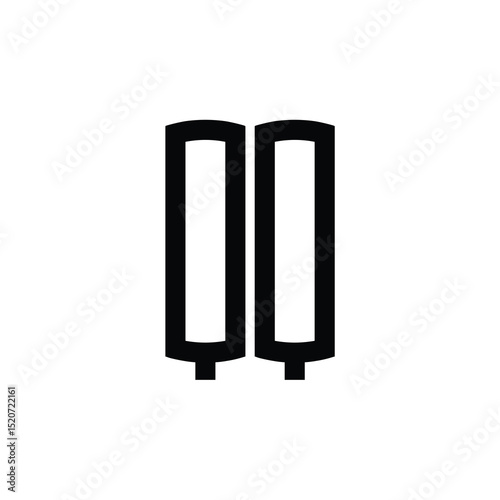 QQ monogram logo design letter text name symbol monochrome logotype alphabet character simple logo
