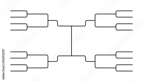 Tournament Bracket Vector