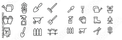 Gardening tools and accessories displayed in a minimalist style for gardening enthusiasts and landscapers