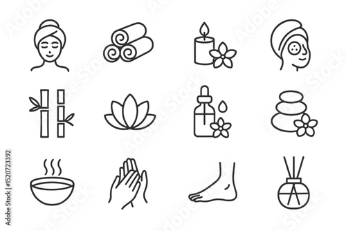 Spa essentials featuring relaxation tools and treatments for self-care and wellness