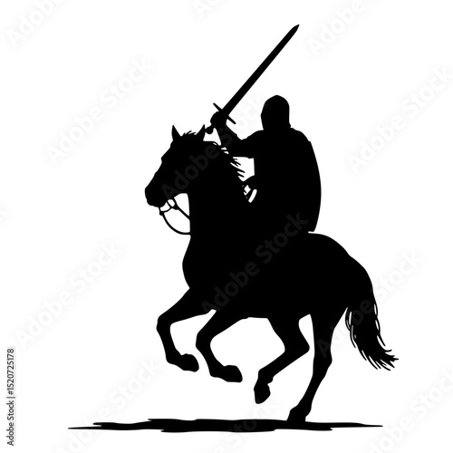 silhouette of a horse