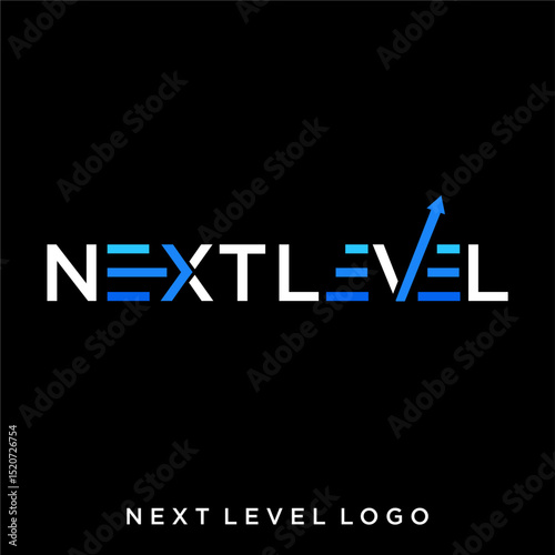 Next level logotype vector logo design, graphic vector