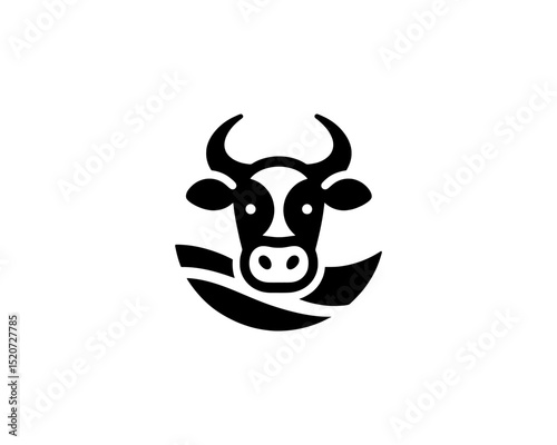 Simple cow logo for company branding