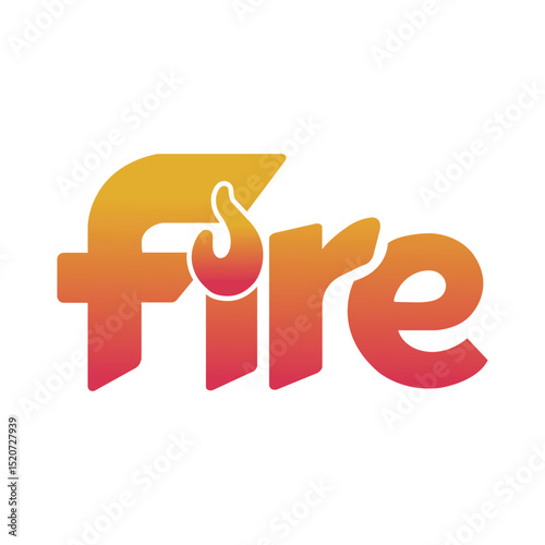 Abstract Fire Logo – Flame Symbol for Energy or Power Branding