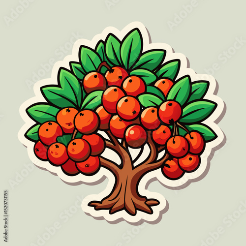 christmas tree with berries