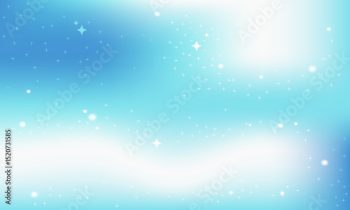 Sky blue abstract background with soft gradient, sparkles and dreamy light effect, ideal for modern design, digital art, and elegant backgrounds.