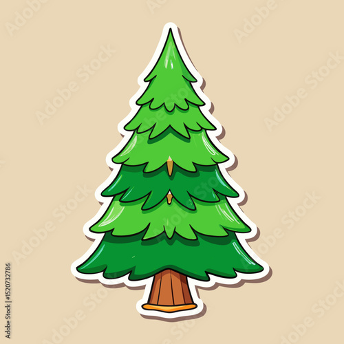 christmas tree vector illustration