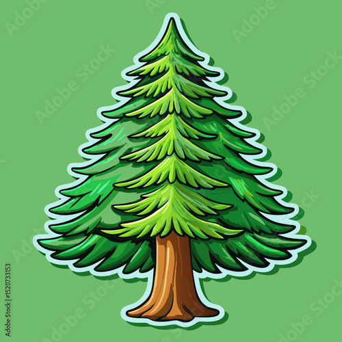 christmas tree vector illustration