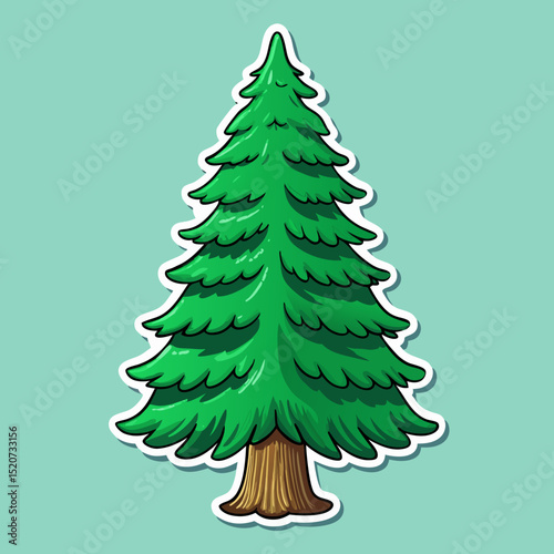 christmas tree vector illustration