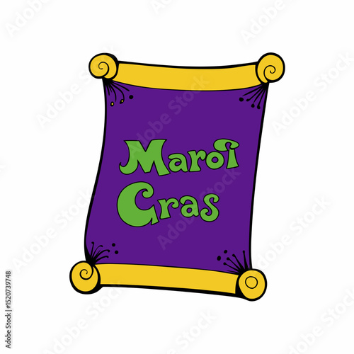  Mardi Gras ball inviting card