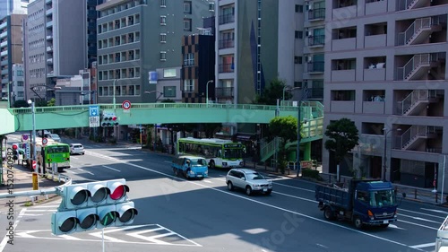 Wallpaper Mural A timelapse of traffic jam at the downtown crossing in Tokyo panning Torontodigital.ca